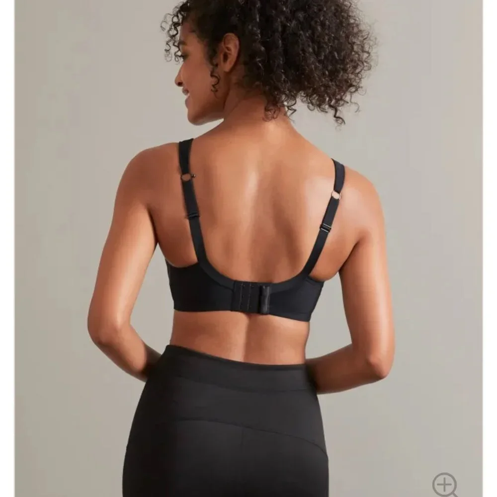 NWT Panache Black Underwire HIgh Impact Sports Bra - 30E - Picture 4 of 10